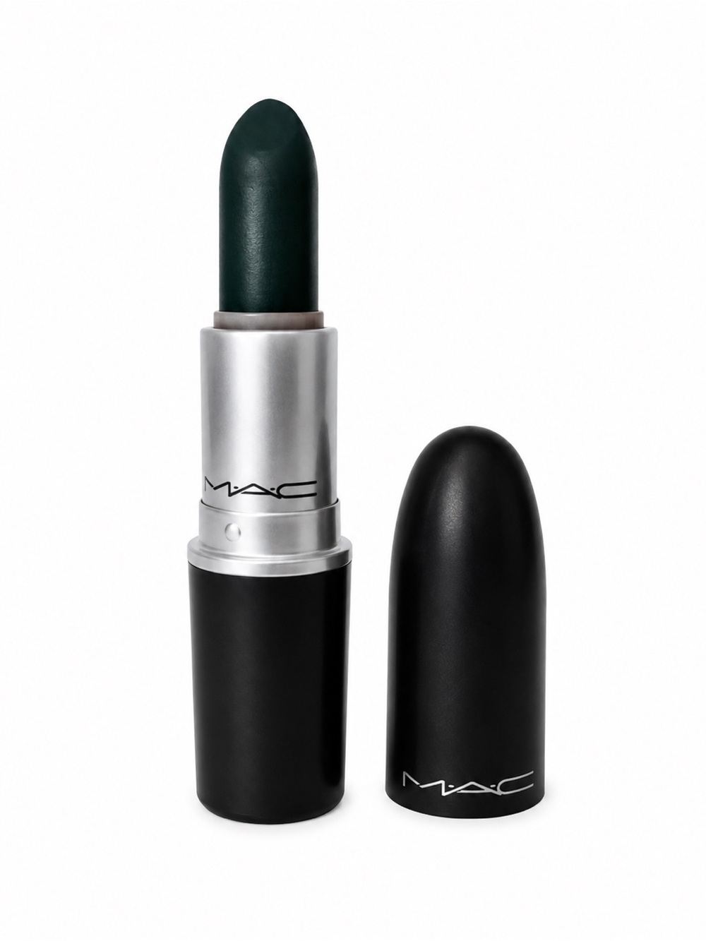 MAC Deep with Envy Matte Teal Green Lipstick
